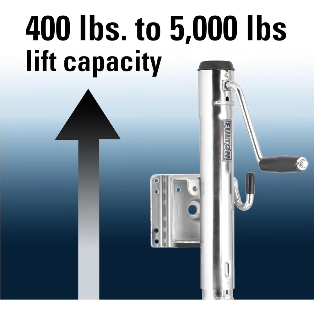 Marine Trailer Jack with 1500 lbs Capacity, Sidewind Resistance, Bolt-On Mount, 12 Inch Lift Range