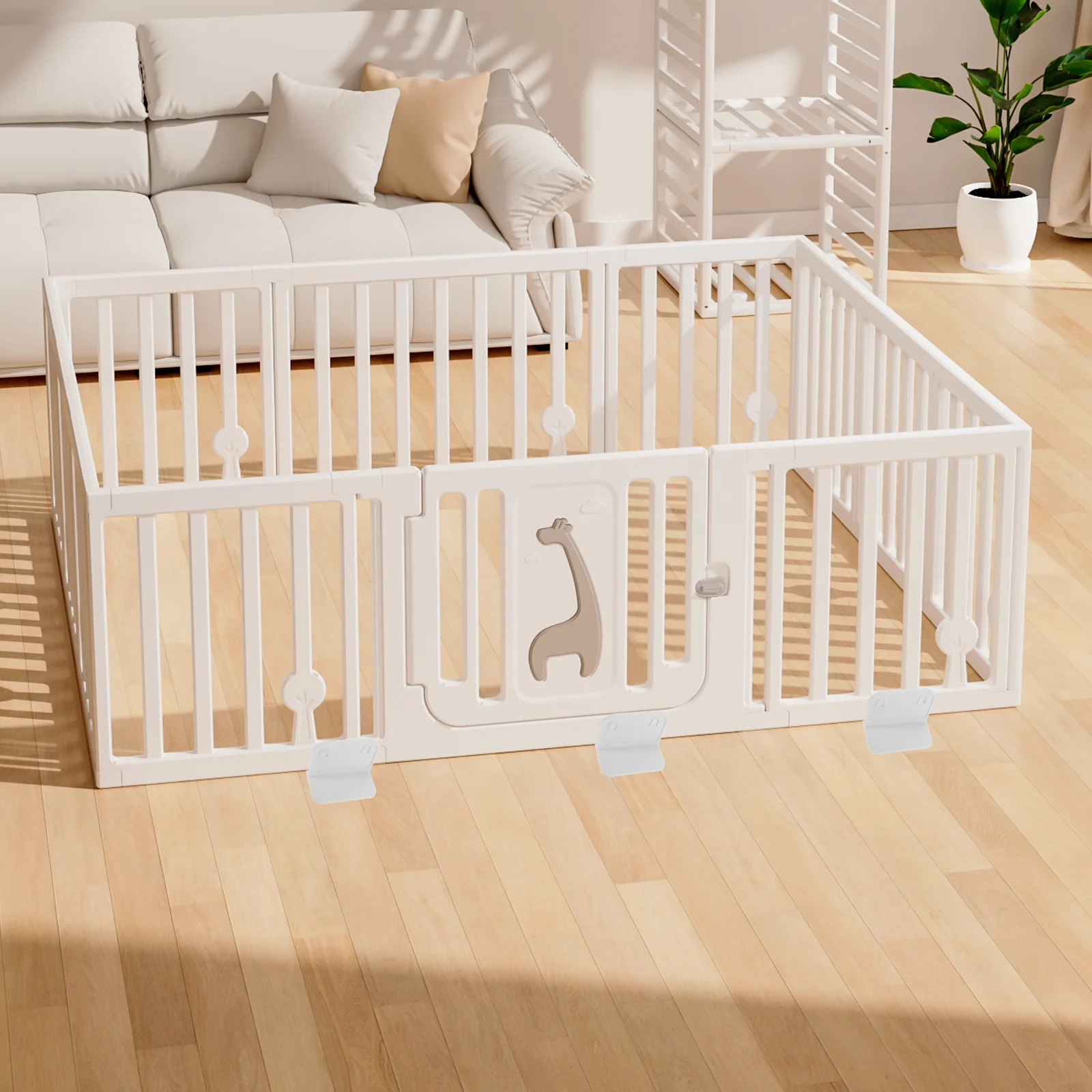 20 pezzi stabilizzatore per box in plastica fissatore base di supporto antiscivolo nessuna installazione trapano accessorio per box per bambini recinzione per uso domestico