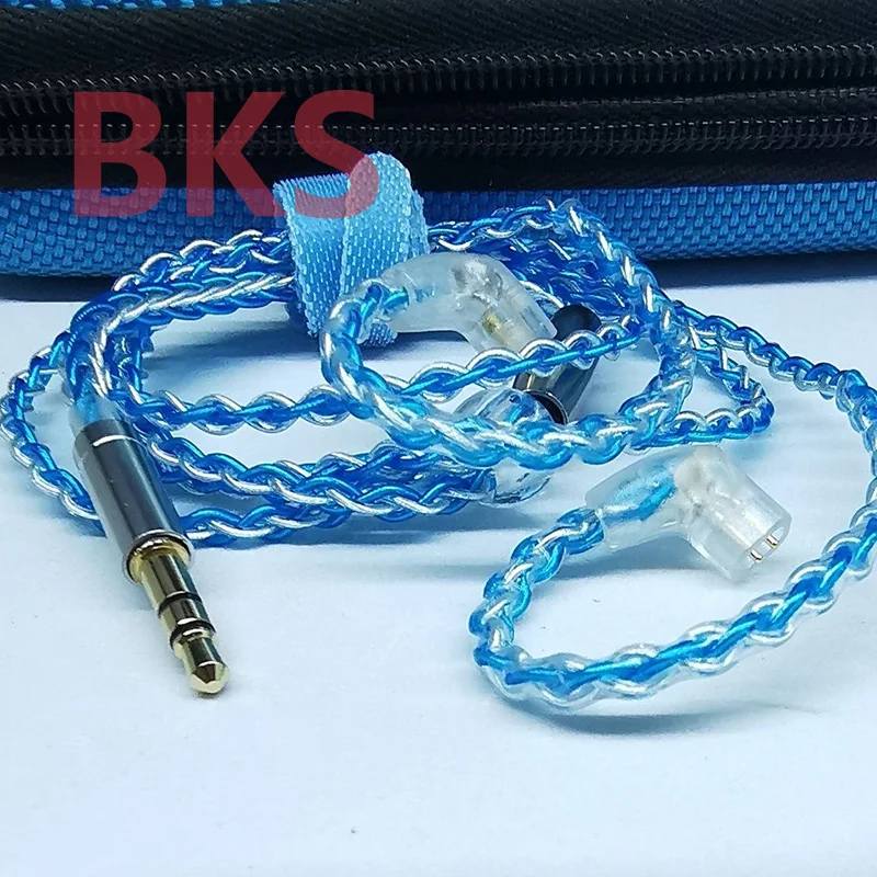 Custom Short Headphone Cable 40cm 45cm 50cm OCC Silver Plating Replace headphone cable 3.5mm mmcx 0.78-2pin DIY Earphone Cable