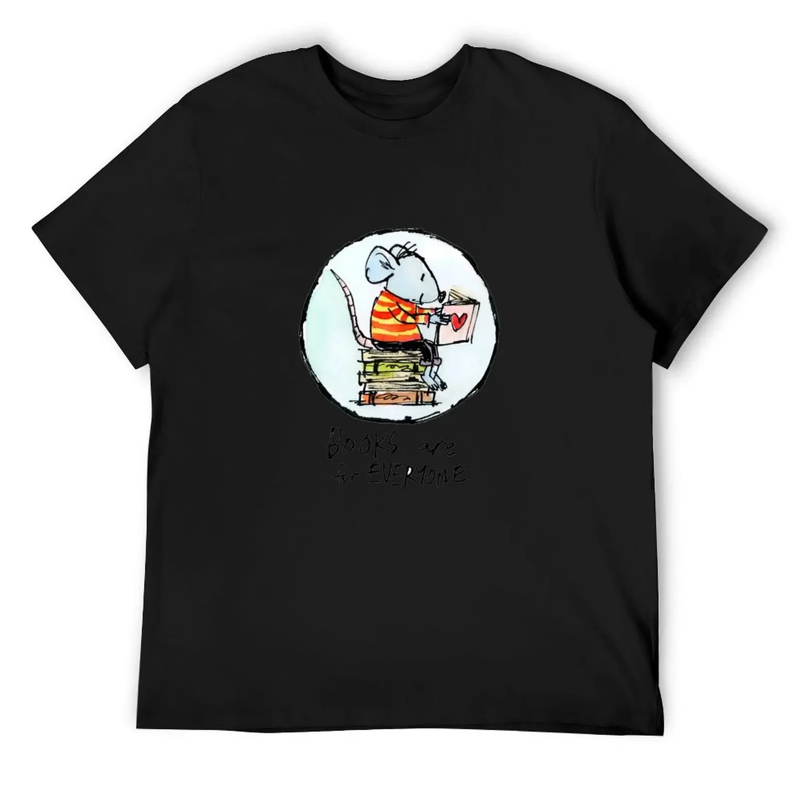 

Books are for Everyone, drawing by Matthew Cordell T-Shirt sublime summer tops essential t shirt baggy shirts t shirt men