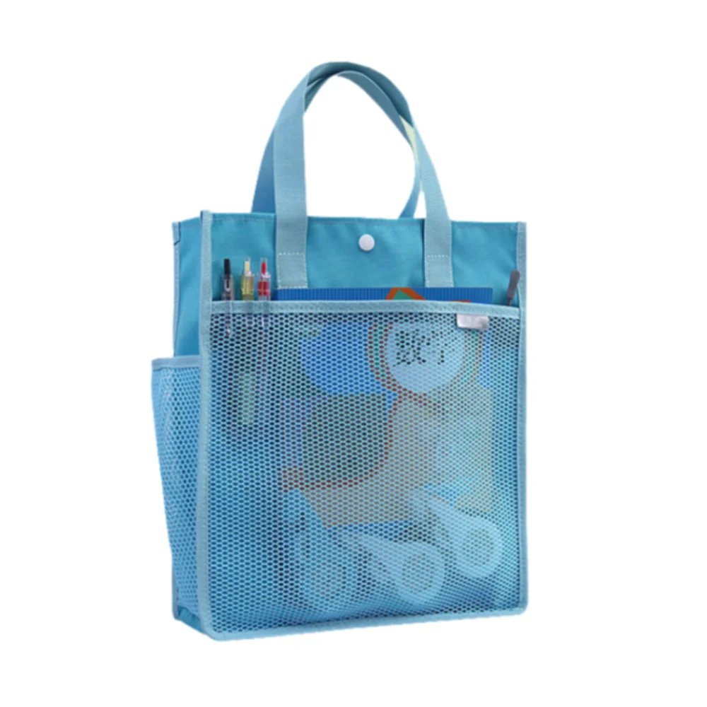 

Portable Book Storage Bag Handheld Large Capacity Art Storage Bag with Handle Transparent A4 File Organizer for Students