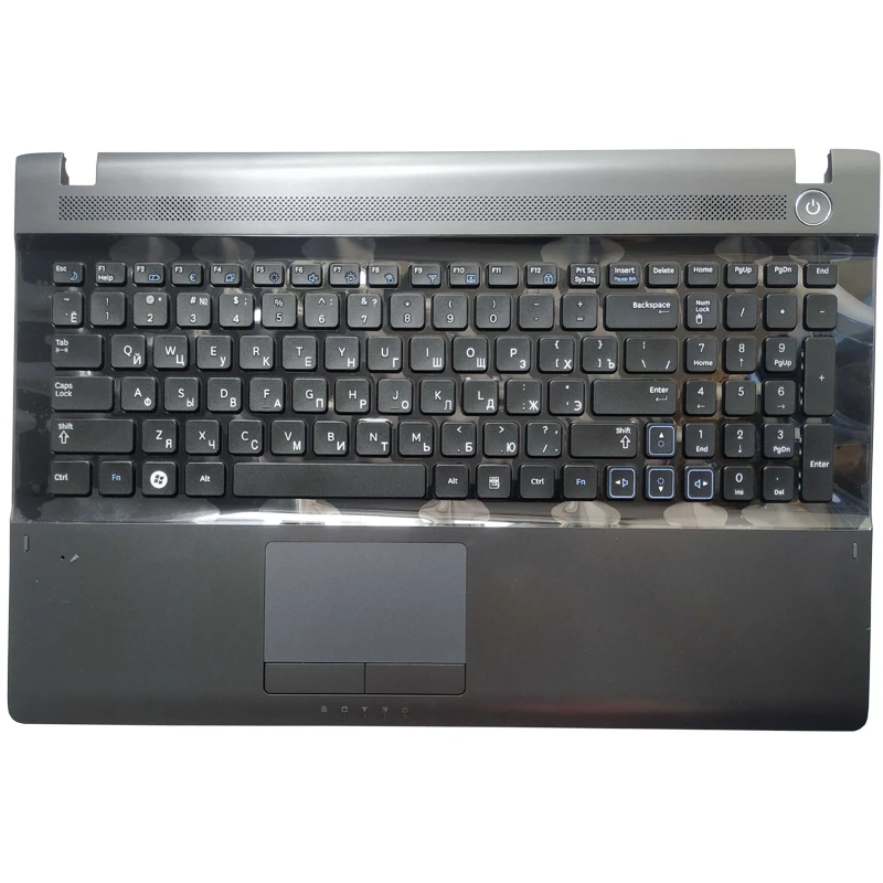 

NEW For Samsung RV509 RV511 NP-RV511 RV513 RV515 RV518 RV520 NP-RV520 Russian laptop keyboard with palmrest upper BA75-03447A