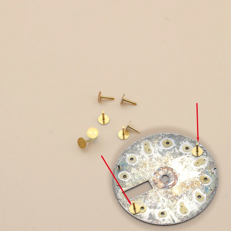 Watc Dial Foot Copper Material Fixed Dial With Locating Feet Repair Dial Accessories Watch Repairer Use