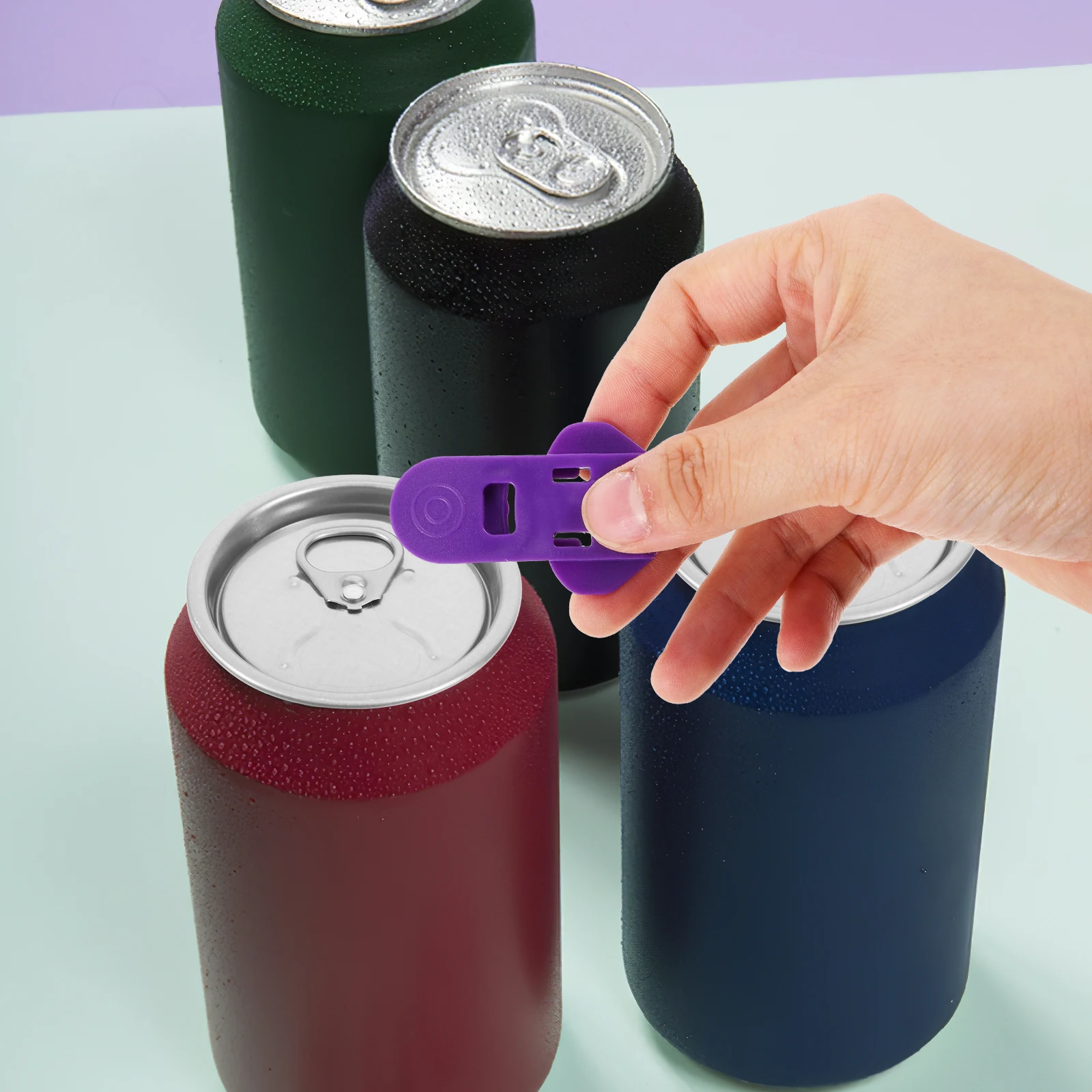 

6Pcs Beverage Can Opener Portable Lightweight Easy-to-Use Drink Soda Beer Opener Tool for Home Travel Picnics Bottle Openers