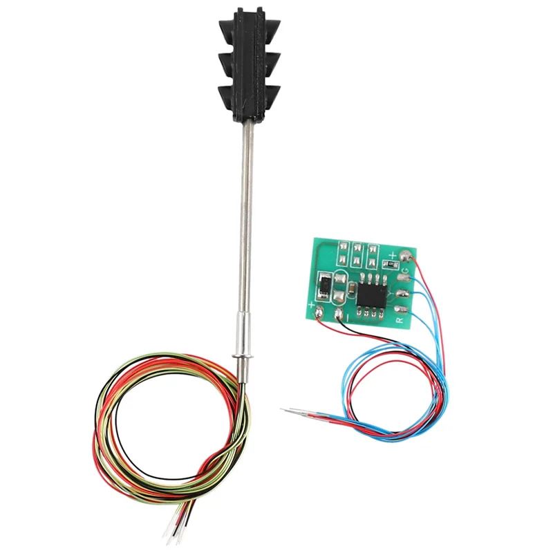 5X 3 اللون إشارات إشارات المرور Ho Oo مقياس نموذج 6LED DIY بها بنفسك طاولة الرمل معبر شارع البناء السكك الحديدية الجانبين