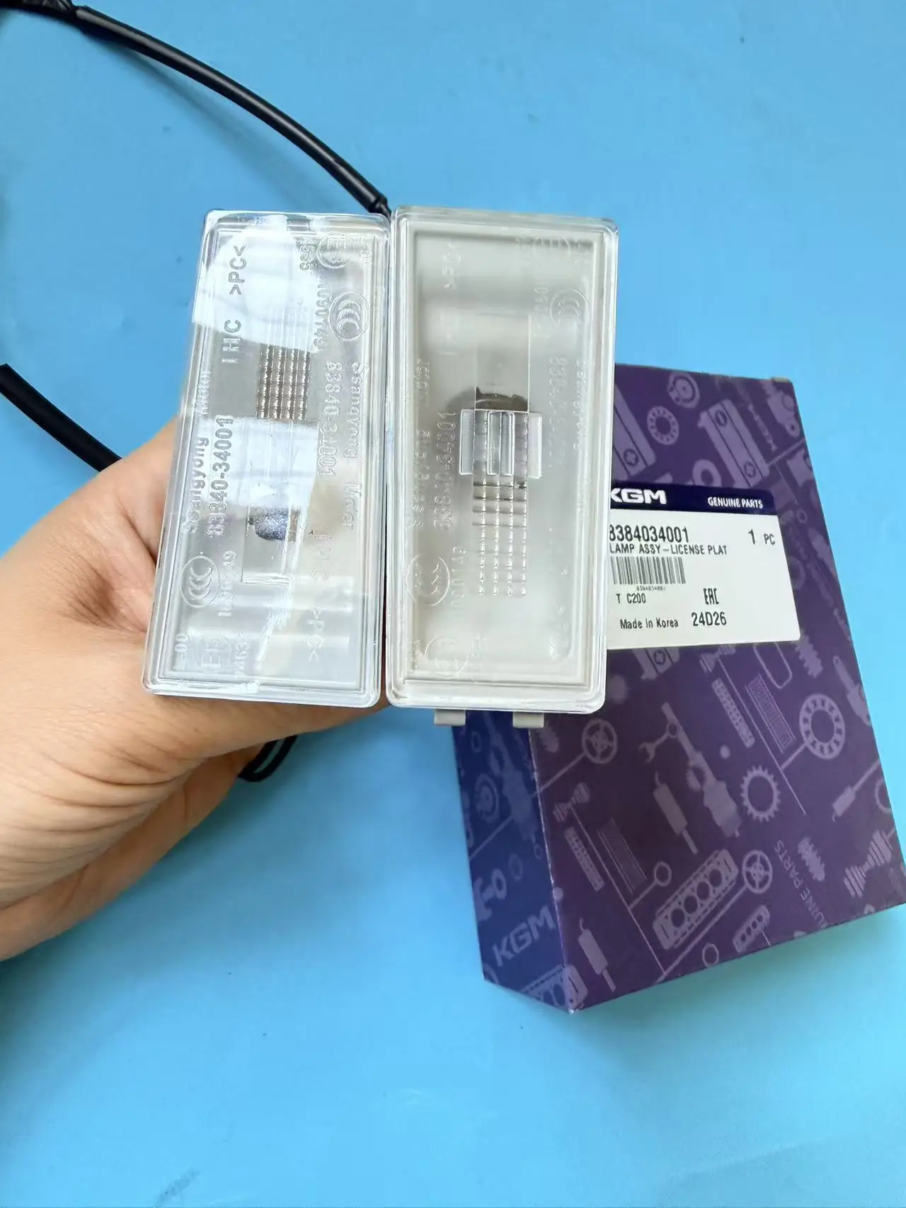 Genuine License Plate Lamp Assy 8384034001 For Ssangyong Korando C New Actyon 2010-2018