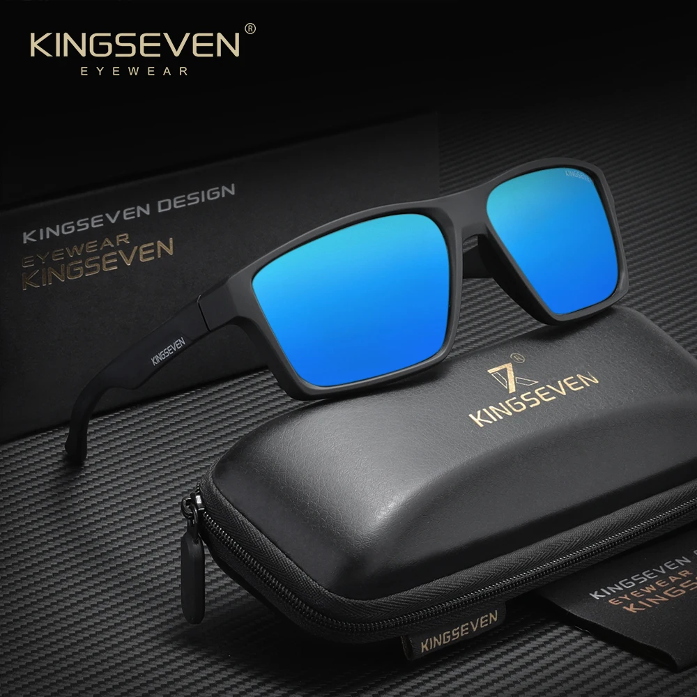 KINGSEVEN TR90 Polarized Sunglasses Women Men Trendy Cycling Glasses UV400 Anti-glare Outdoor  Eyewear