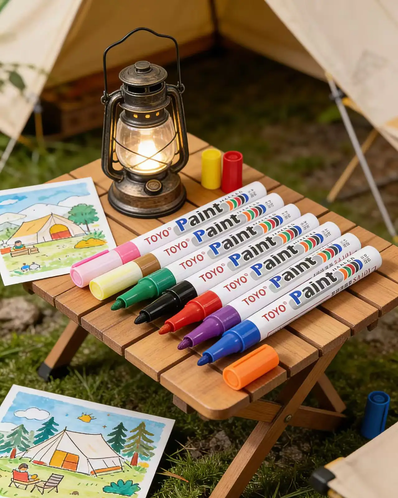 Original TOYO SA101 Weißer Lackmarker Ölbasiert Permanenter Reifenmarkierstift Wasserfester Ausbesserungsstift – Detail 9
