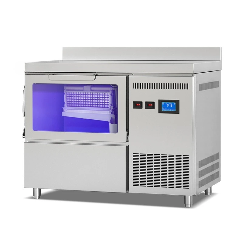 

Ice machine, bar integrated, commercial fully automatic, milk tea shop, bar