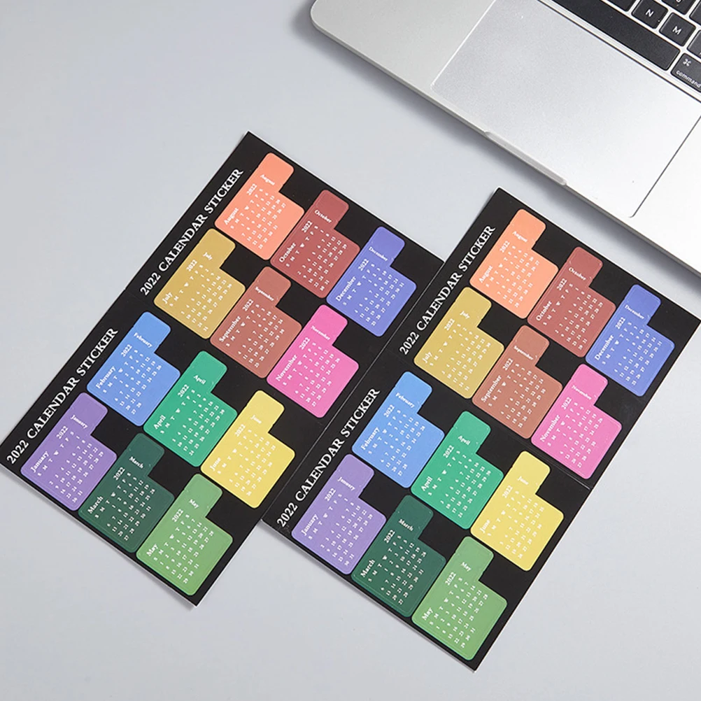 

Waterproof Stickers Planner Student Useful Notepad Convenient Month Tab Diary