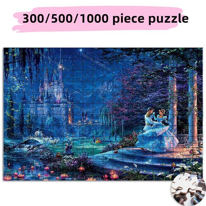 

Disney Princess Cinderella Ball Puzzle 300 500 1000 Pieces Cartoon Creative Jigsaw Puzzle Game Kids Adult Collection Hobby