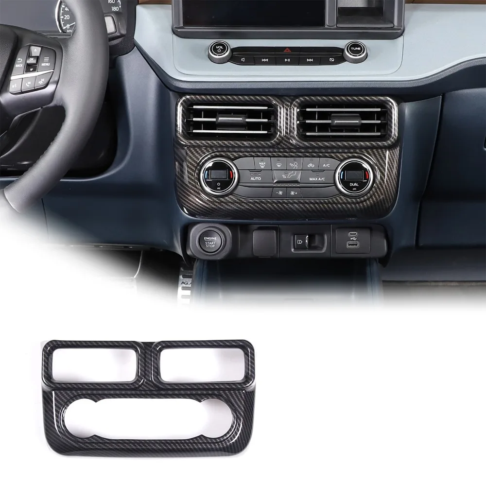 

Air Conditioning Vents One Piece Frame For 2022 Ford Maverick Stickers Interior Trim Carbon Fiber Conversion Kit
