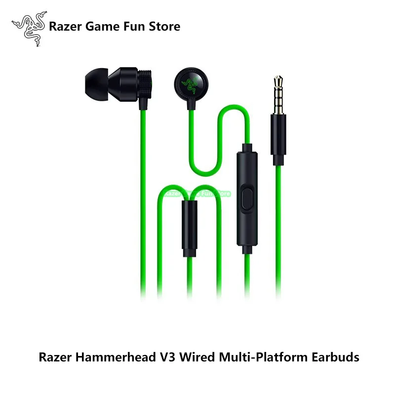 

Razer Hammerhead V3 Wired Multi-Platform Earbuds For PS4,PC,Mac,Mobile,Xbox,Switch Gaming Earphone 3.5mm & USB Type C Headset
