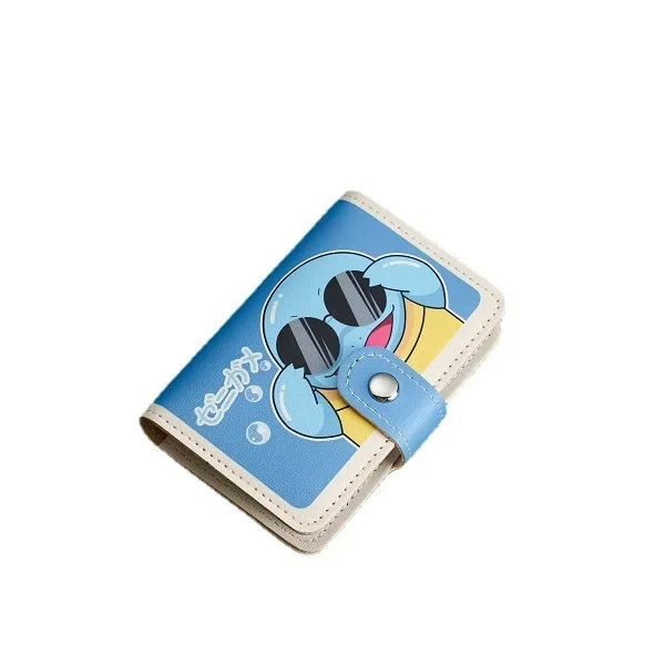 Pokémon Squirtle Card Bag Cartoon Psyduck Ladies Anti-degaussing Multi-card Large Capacity Card Holder Creative Cute ID Bags