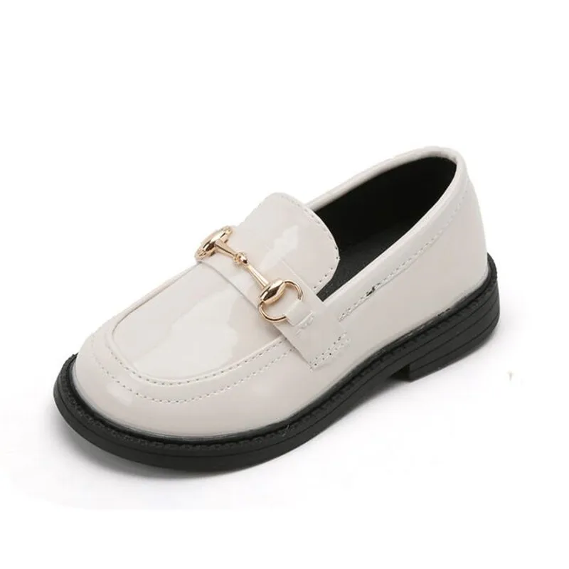 British Retro Kids Leather Shoes Children Loafers Slip-on Soft Leather Kids Flats Fashion Design Candy for Toddlers Big Girls