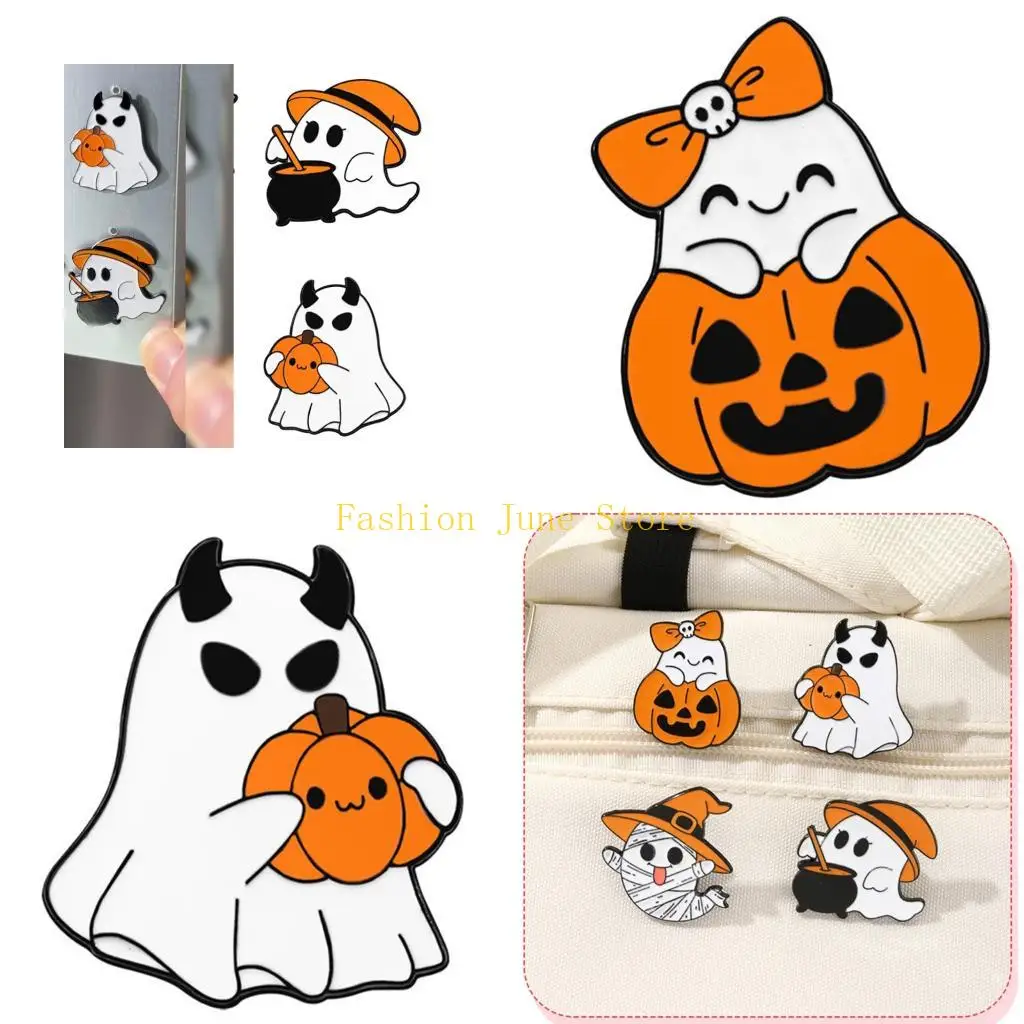 N5KA Playful Halloween Brooch With Secure Pin For Clothing Bags Hats Costume Decors