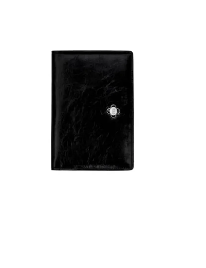 Korean niche passport holder cowhide solid color document holder card bag long handheld