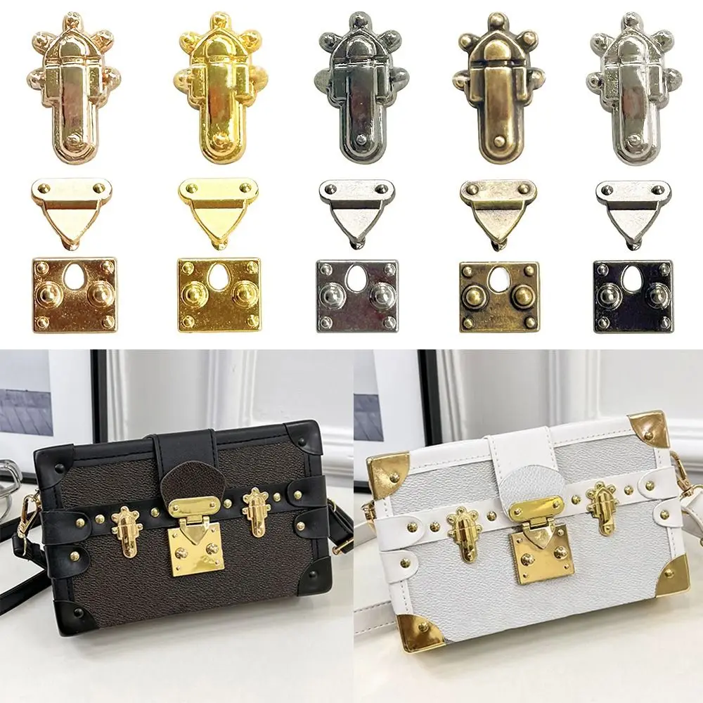 5/10pcs New Mini Metal Crafts Lock Multi-colors DIY Manual Luggage Trunk Lock DIY Doll Accessories