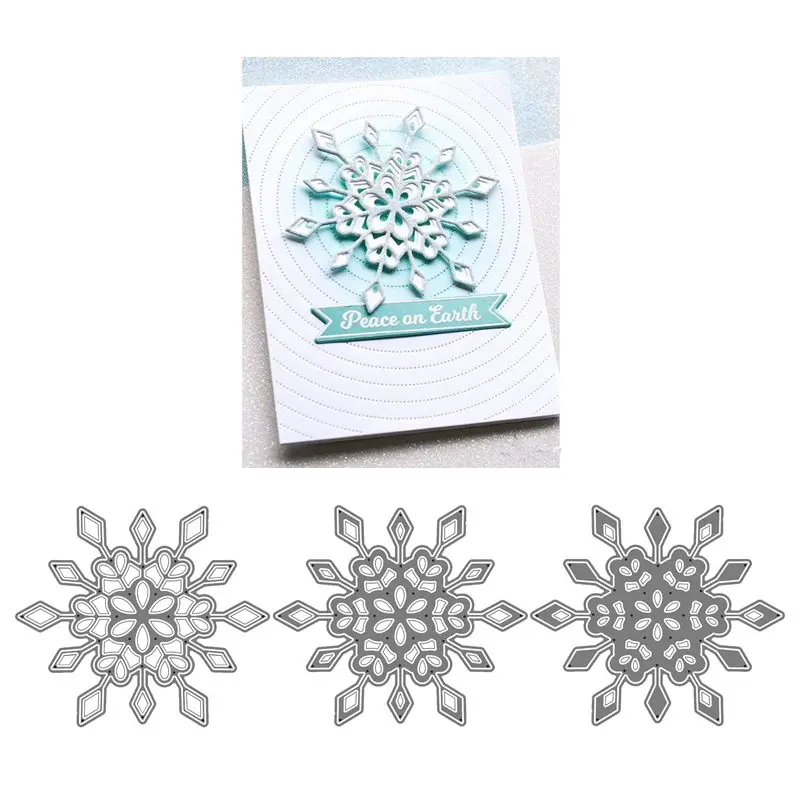 

Snowflake Dies Birch Press Metal Cutting Dies Layering Coverplate Chirstmas Scrapbooking For Paper Making Frame Card Craft