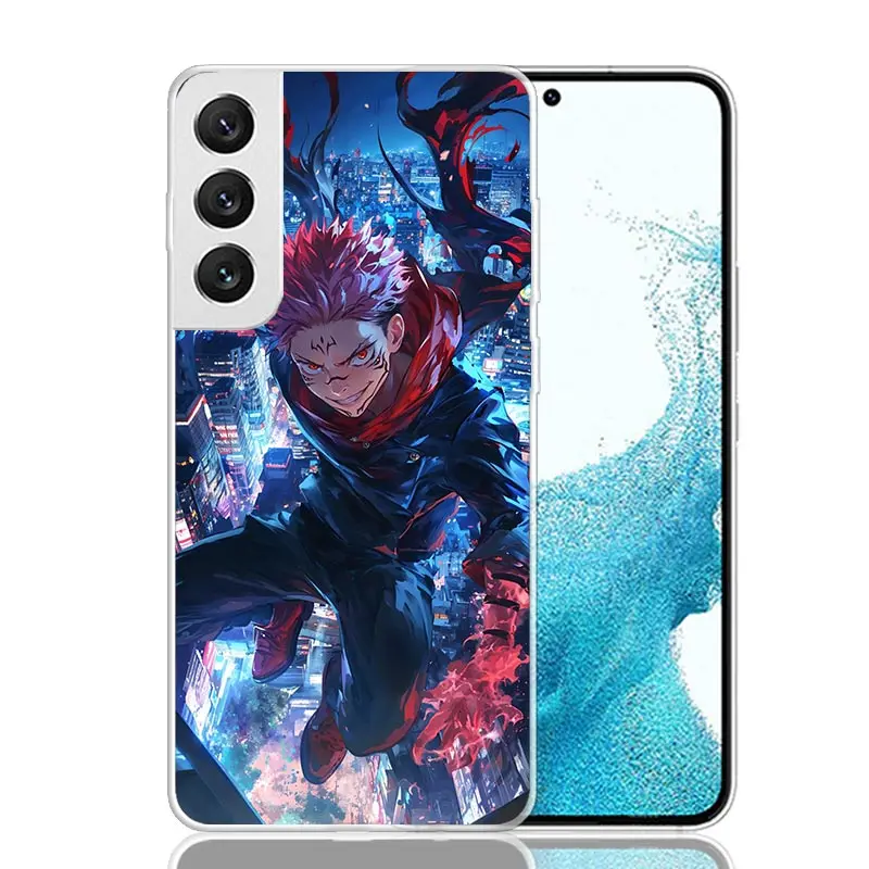 Kaisen J-Jujutsu Itadori Yuji Phone Case For Samsung Galaxy S25 S24 S23 S22 S21 S20 Ultra S24 FE S10 Plus S25Ultra Fundas Cover