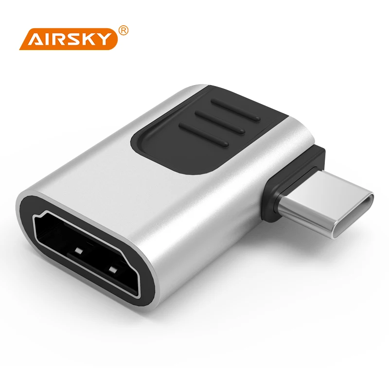 AIRSKY C타입 HDMI 어댑터 케이블 컨버터, 아이폰, 아이패드, 애플, 화웨이, 삼성 노트북, 모바일 태블릿 프로젝터 모니터