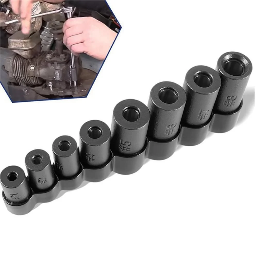 8pcs Tap Socket Set For Home DIY Automotive Repairs Metalworking Power Tools Accessories Easy To Use