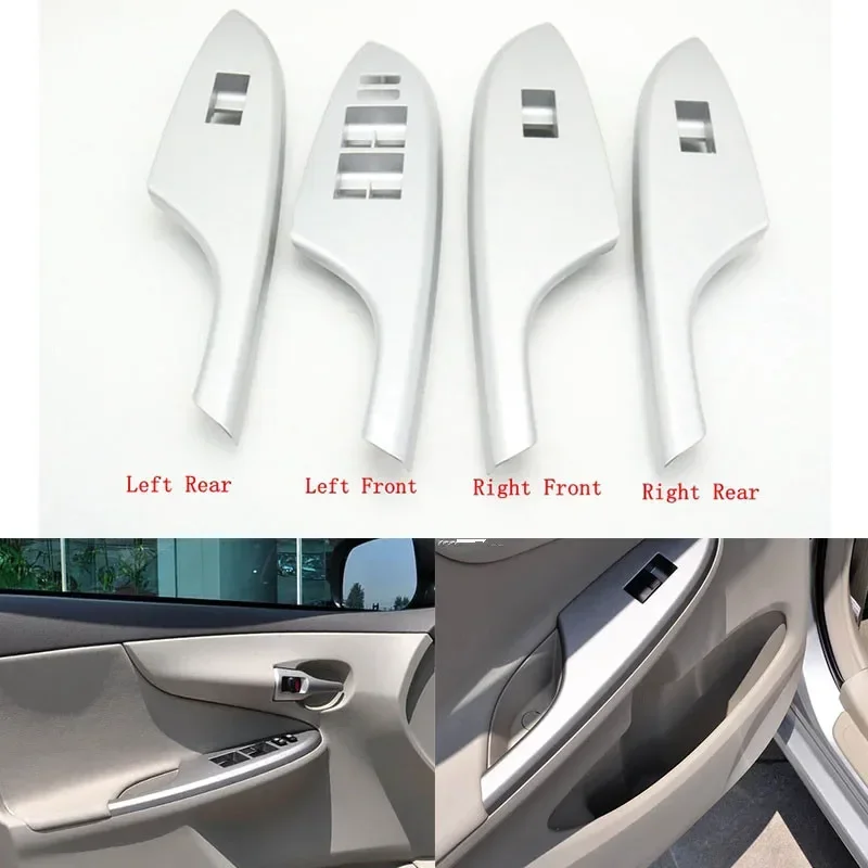 

1pcs Electric Power Car Window Control Switch Cover For Toyota Corolla 2007 2008 2009 2010 2011 2012 2013