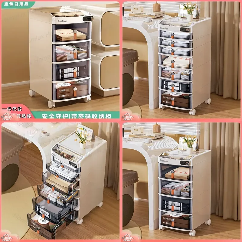 Password Lock Document Storage Box for Household Certificates Real Estate Deeds Family Important Papers Organizer High