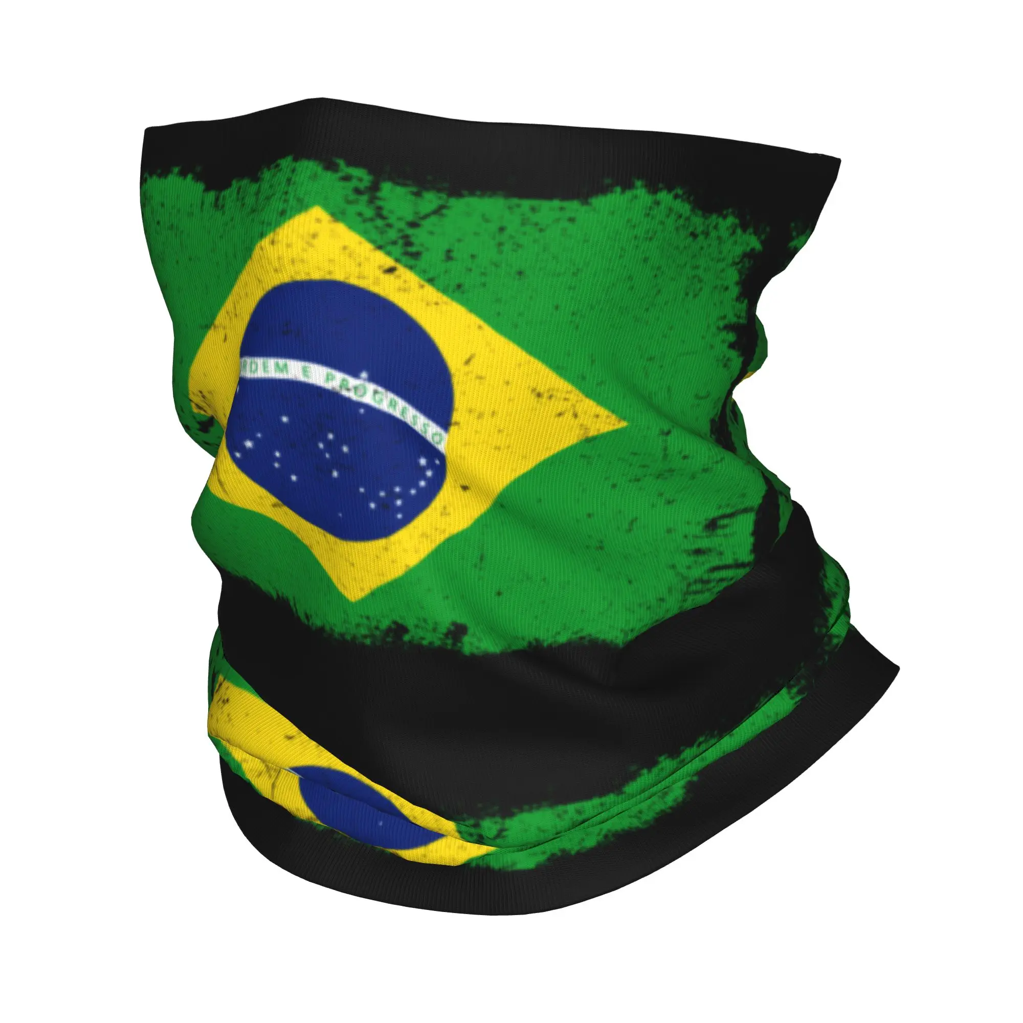 Brazil Flag Brazilian Flag Bandana Winter Neck Warmer Women Windproof Wrap Face Scarf for Ski  Gaiter Headband