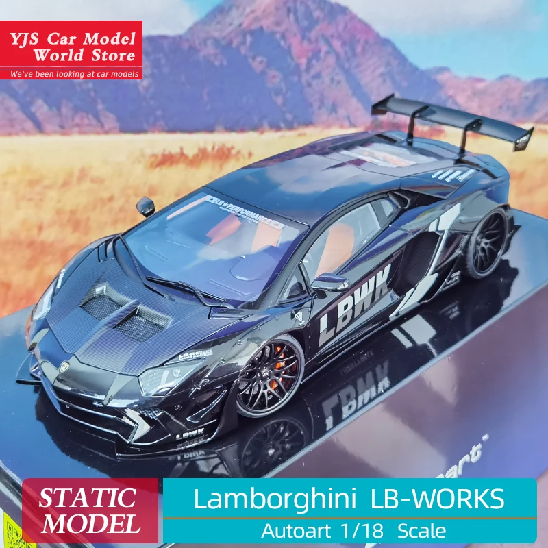 Autoart 1/18 for Lamborghini LIBERTY WALK wide-body car model display Collection gift pieces for friends and family