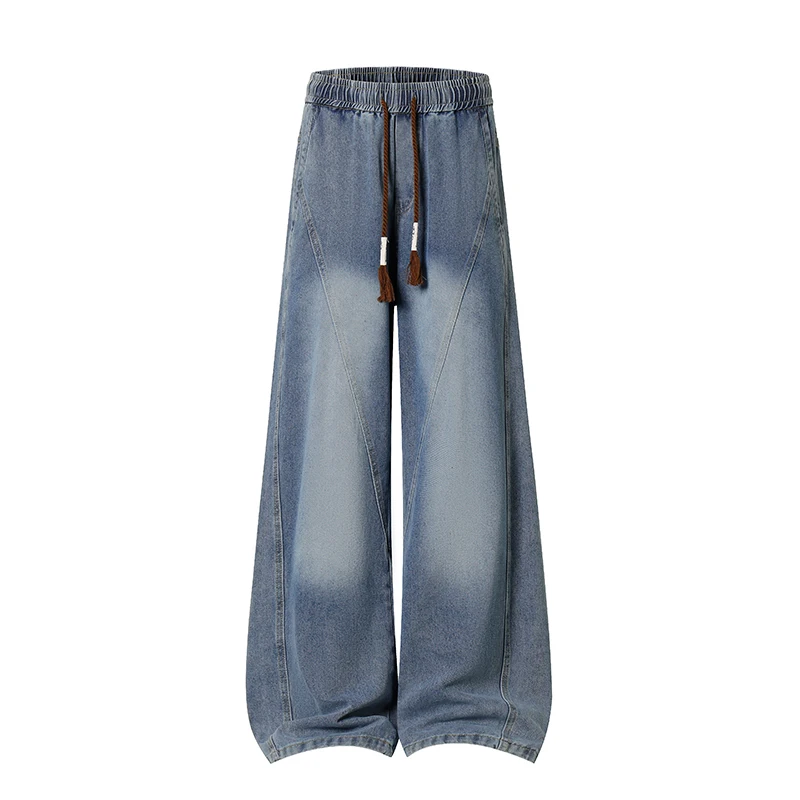 

Outdoor Cycling Sports Fashion Trend Breathable Curved Knife Pants All Year Round Breathable Versatile Straight Leg Loose Jeans