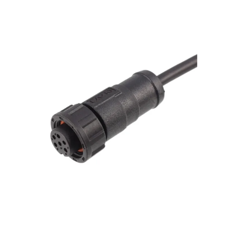 5/8 E10 s2 3 4 5 6 7 8 10 12 B2 B3 B4 core waterproof ip67 connector cable threaded female straight overmolded mating plug