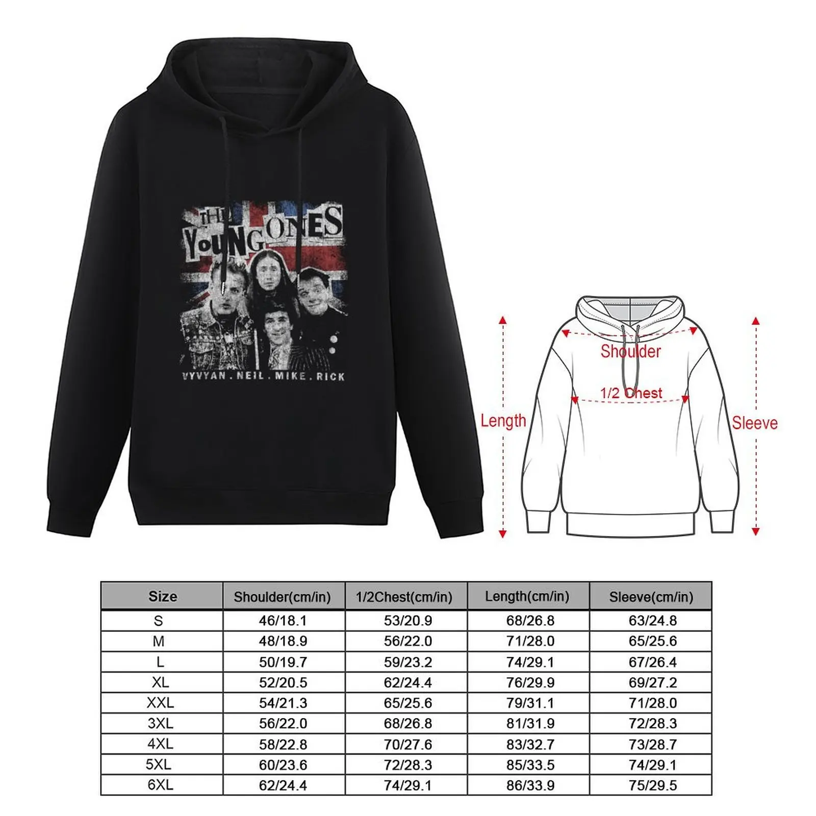 The Young Ones, Vyvyan bastard, comedy Hoodie autumn men's autumn clothes mens clothing anime clothing men's hoodie sweatshirt