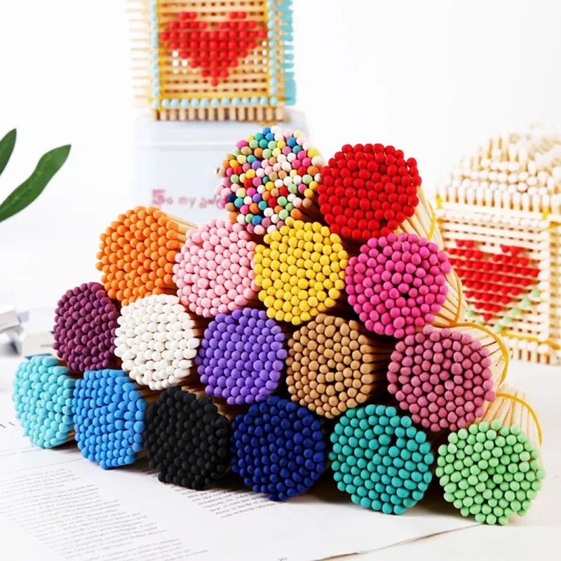 320pcs/set 10CM Colorful Scented Candles Matches Sticks Multi-Color Choose Kitchen Lighter Tool Smoking Accessories Match