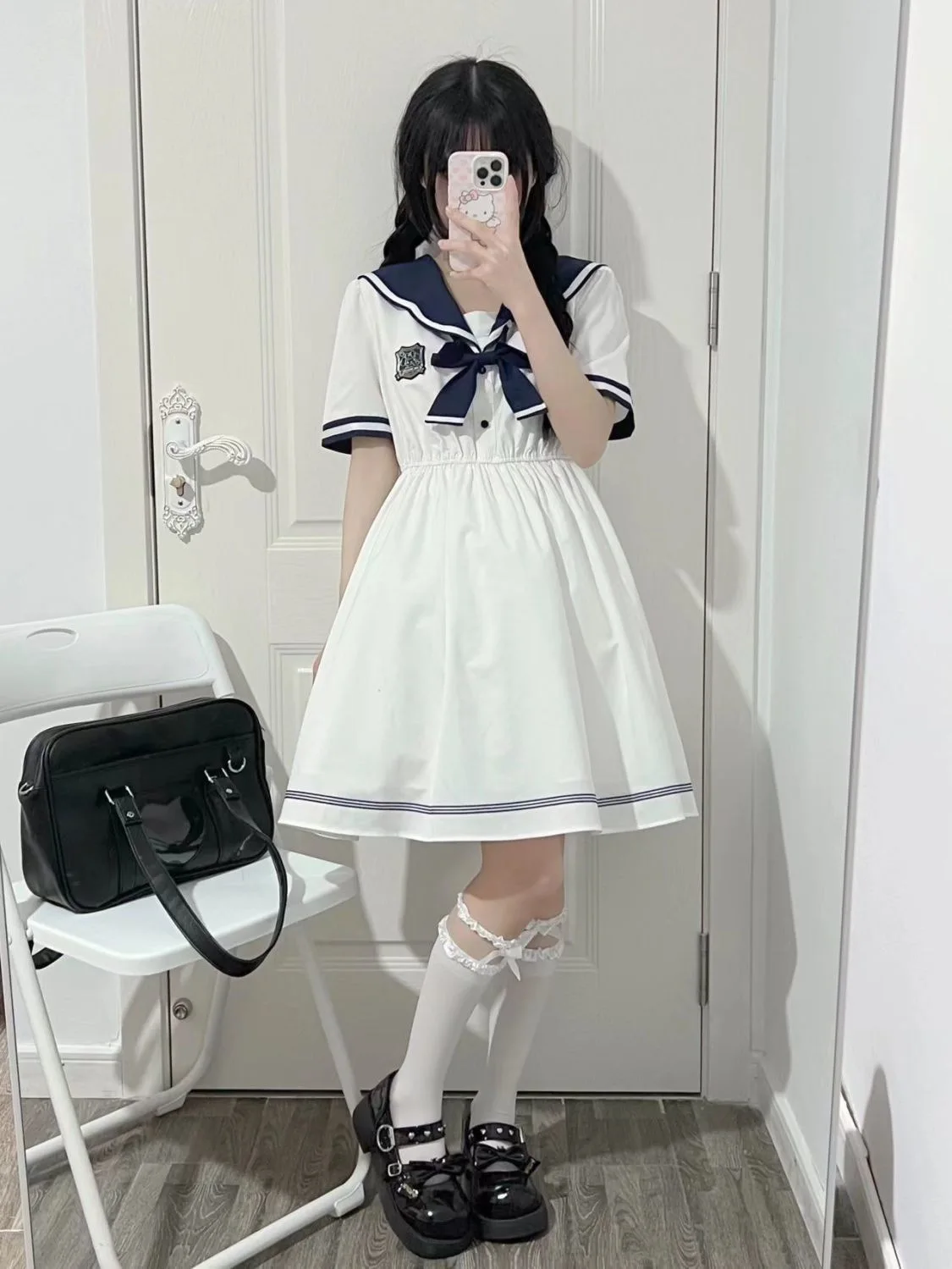 Studente giapponese Kawaii JK Abito Dolce Lolita Uniforme da marinaio Halloween Ragazza carina della scuola Gioco di ruolo Love Live Abito da festa cosplay