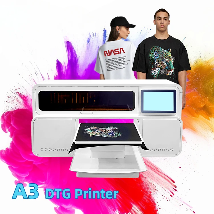 

XinFlying a3 dtg printer i3200 double heads 48*47cm station for t-shirt printing direct to garment dtg printer