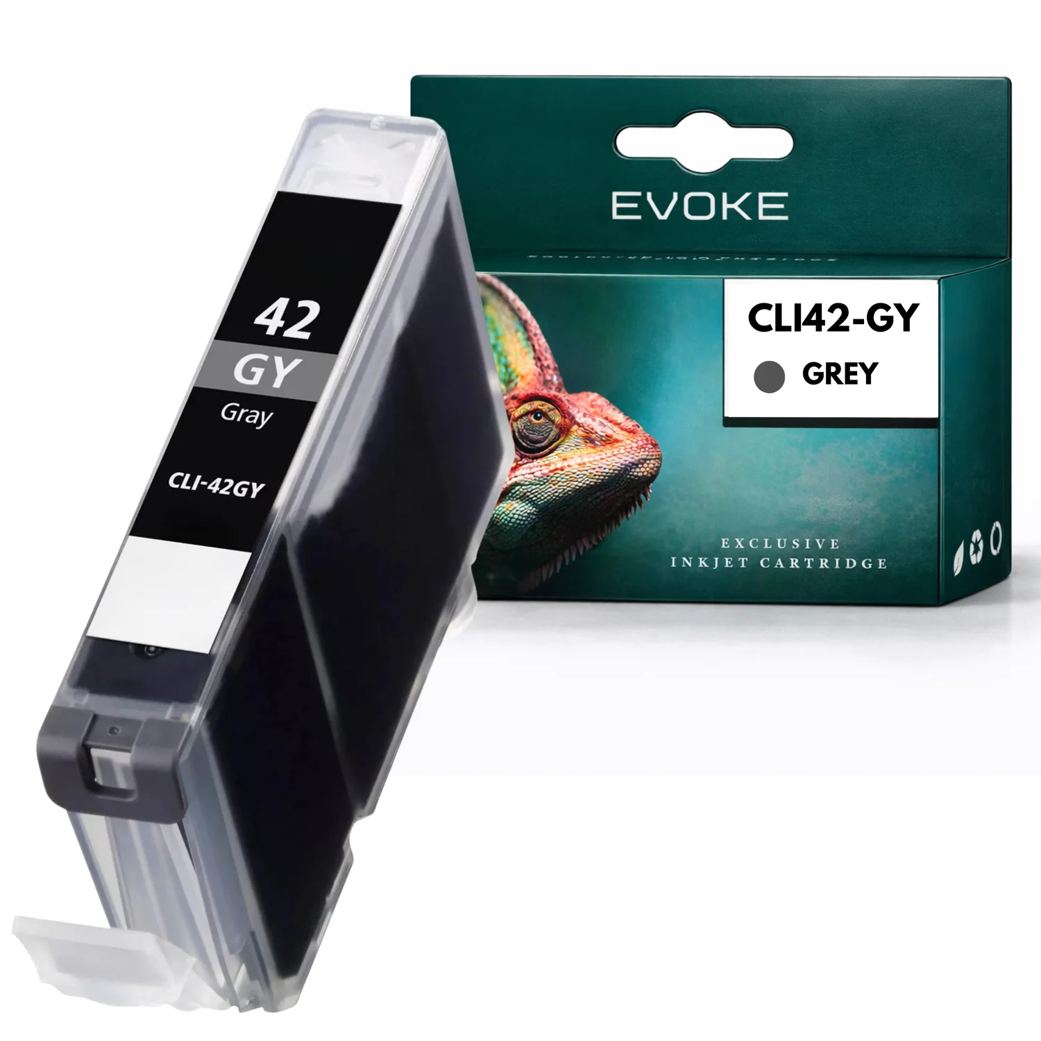 Evoke Compatibele Inkt voor Canon Cli42 Cli-42 6390B001 Grijs Pixma Pro 100 Pro 100 S