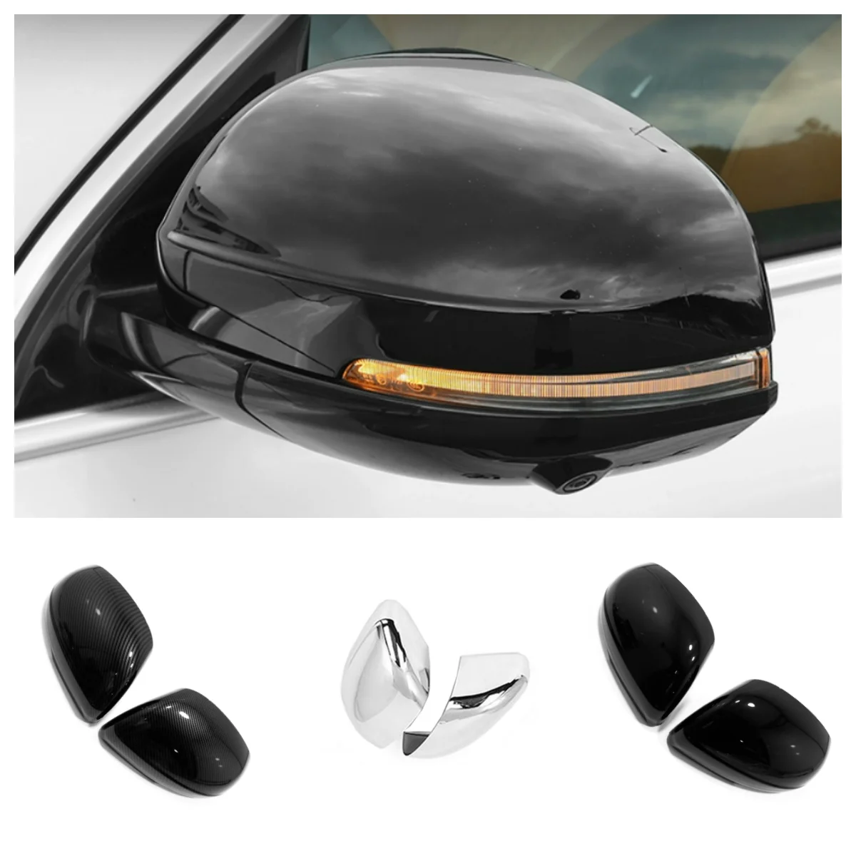 

For GWM Great Wall Tank 500 2022- 2023 Car Exterior Accessories Car Side Mirror Rear View Mirror Decor Sticker Cover Trim 2PCS