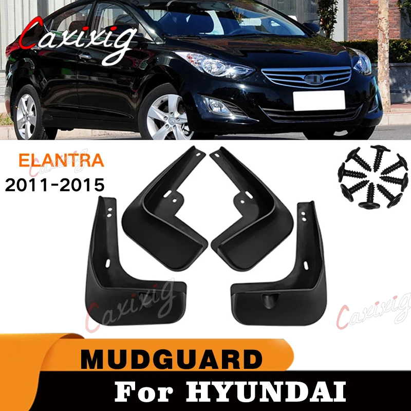 Car Mudflaps For Hyundai Elantra MD 2011 2012 2013 2014 2015 2021 Mud Flaps Splash Guards Mudguards Front Rear Fender Protector 