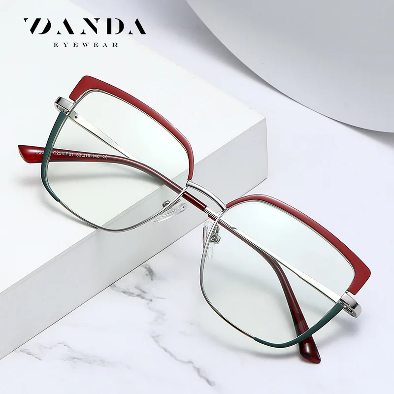 Trendy personality glasses frame women's fashion anti-blue light glasses