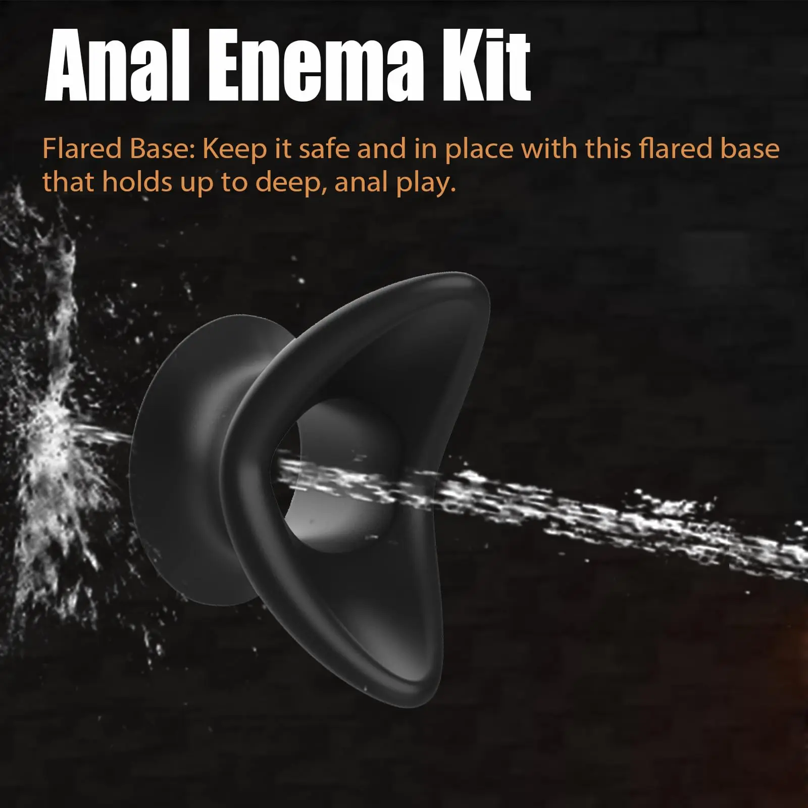 Soft Silicone Hollow Anal Plug, Stretchy Open Tunnel Butt Plug Dilator for Anal Training Stretching Enema Play, Comfortable Base view 2
