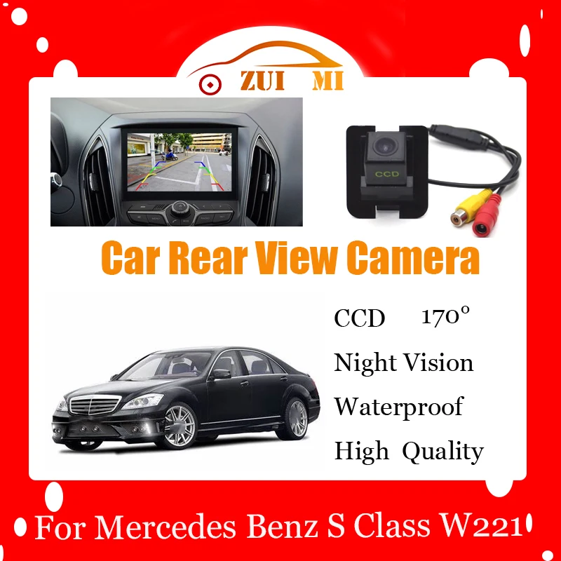 

Car Reverse Rear View Camera For Mercedes Benz S Class W221 Waterproof CCD Full HD Night Vision Backup Parking Camera