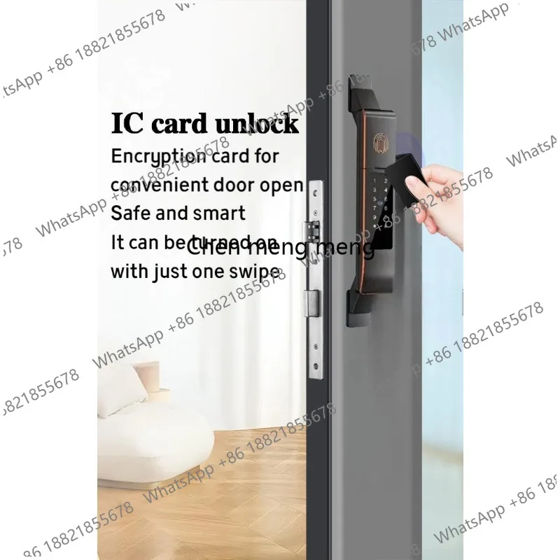 Fully Automatic double sided smart door lock for Outdoor Wood Door Extreme Cold-Resistant Waterproof and Sun-Resistant