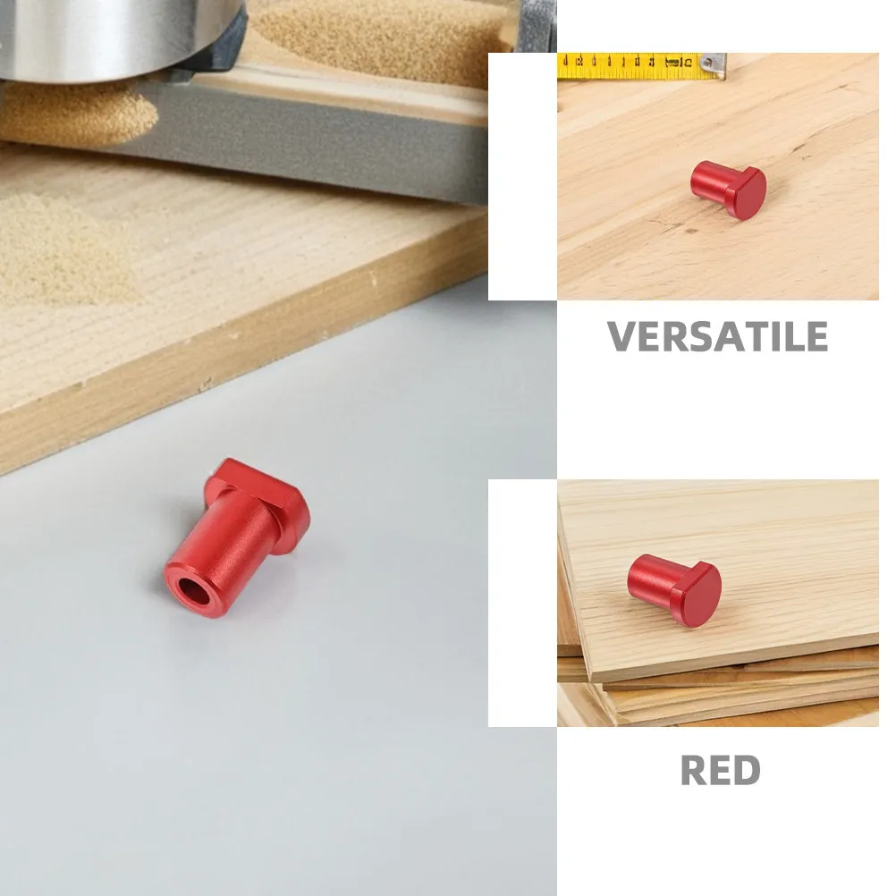 6Pcs Woodworking Bench Dogs Aluminum Alloy Scratch Resistant Workbench Short Peg Clamp Table Planing Stop for T Track