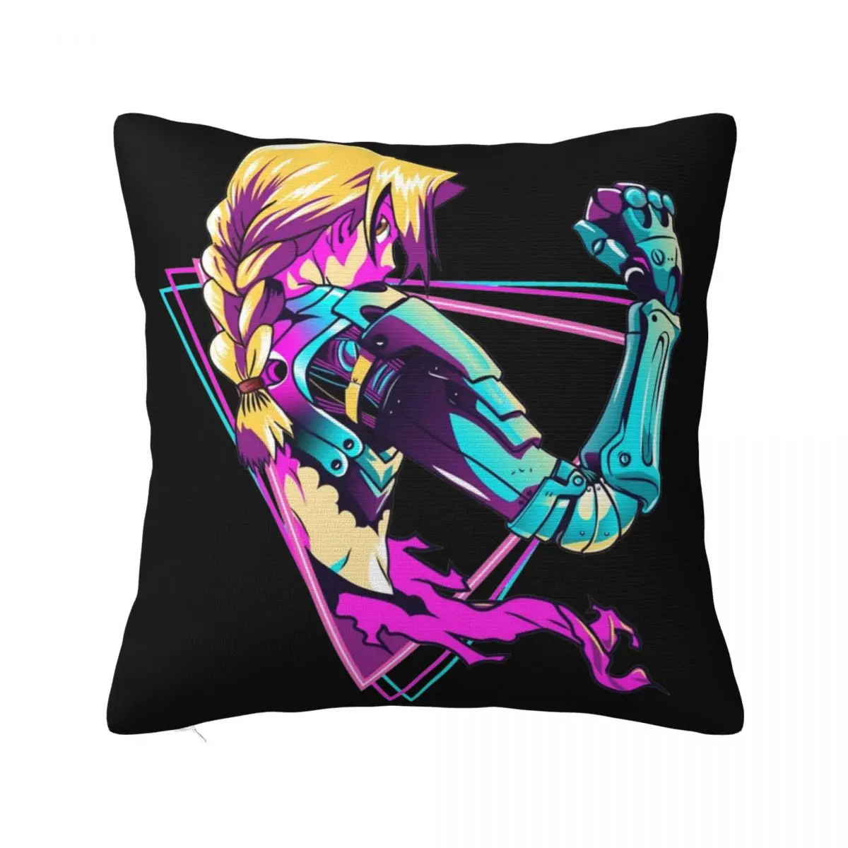 

Fullmetal Alchemist Anime Pillowcase Printing Polyester Cushion Cover Decorative Edward Elric Throw Pillow Case Cover Home