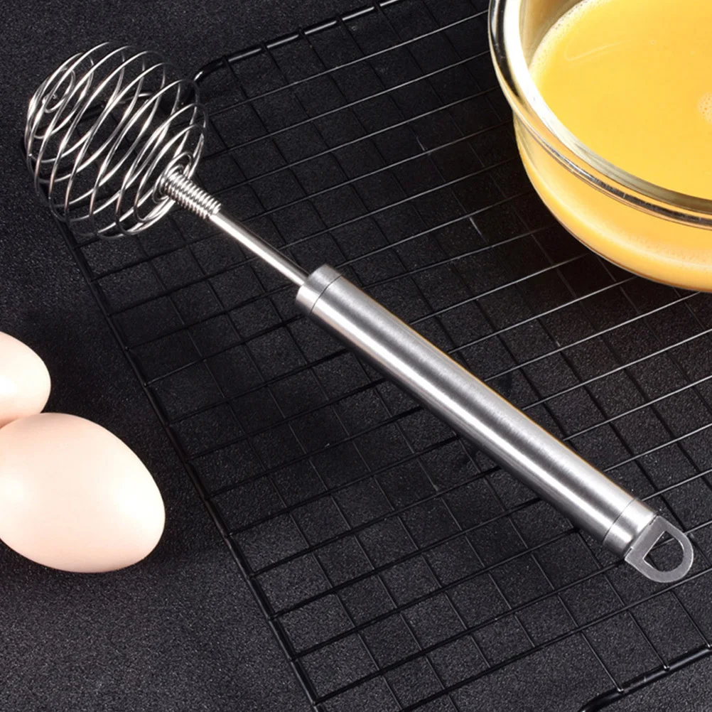 

2Pcs Stainless Steel Egg Beaters Handheld Manual Whisk Tools Baking Mixer Kitchen Egg Whisk for Beating Stirring