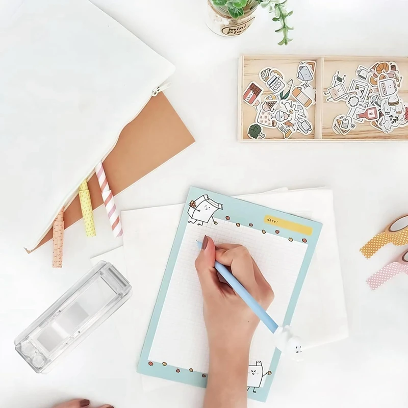 Dispenser pita akrilik, Dispenser pita transparan kantor, dudukan pemotong pita non-selip untuk pengeluaran tangan tunggal