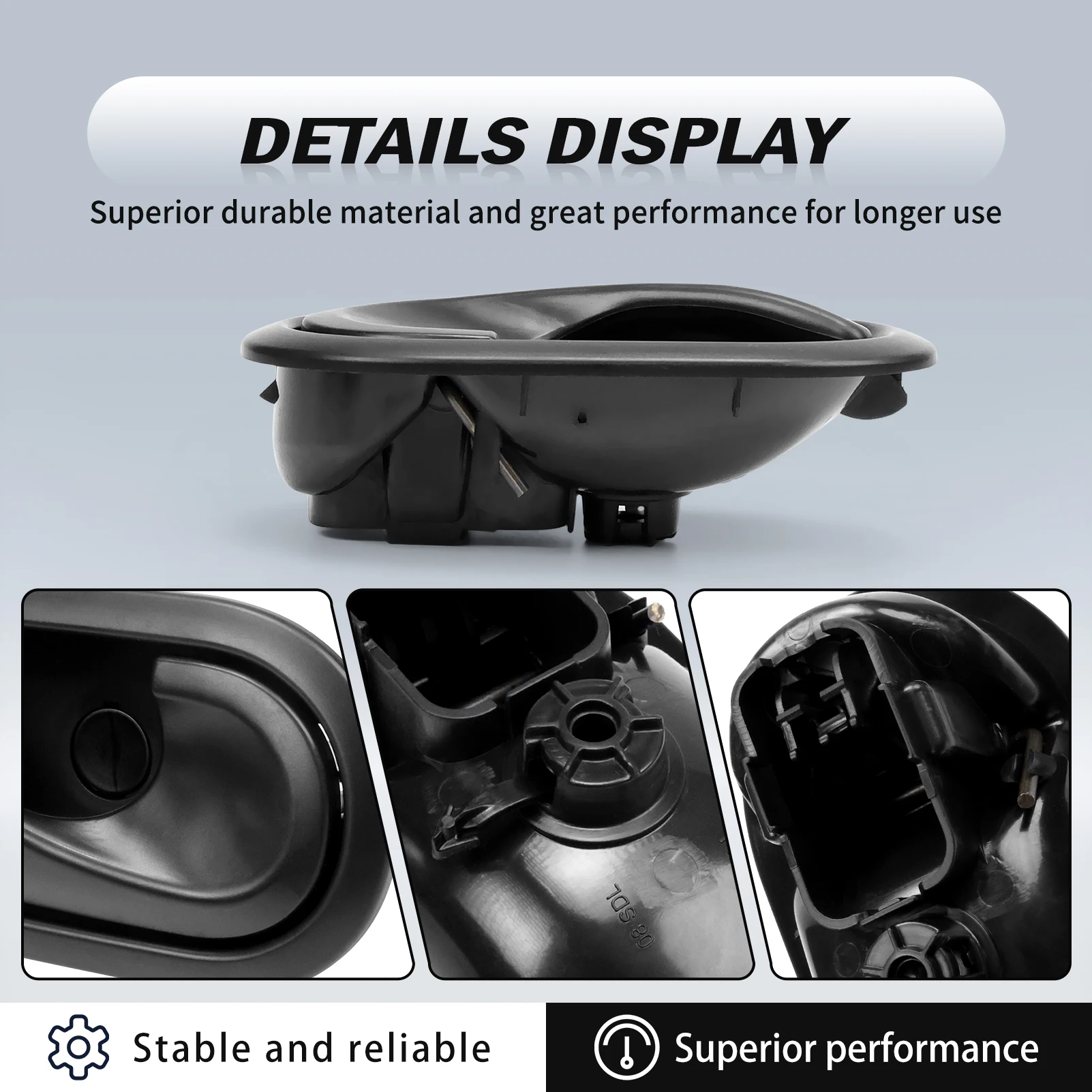 1pair Interior Door Handles for Dacia Clio 3 (2010) Kangoo Master 3 Megane  Scenic2 Twingo 2 Duster Logan Sandero 8200028487 - view 4