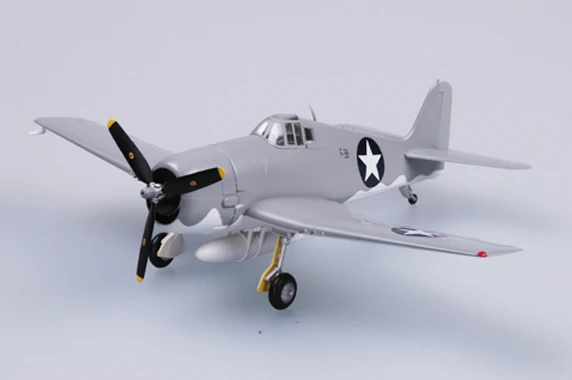 Easymodel 37296 1/72  F6F Hellcat USN VF-4  Fighter Bomber Assembled Finished Military Static Plastic Model Collection or Gift