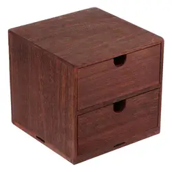 Scatola portaoggetti in legno Organizer per cassetti da tavolo contenitori per esterni in legno casse armadio da tavolo scrivania Mini comò scatole cubo cassetti